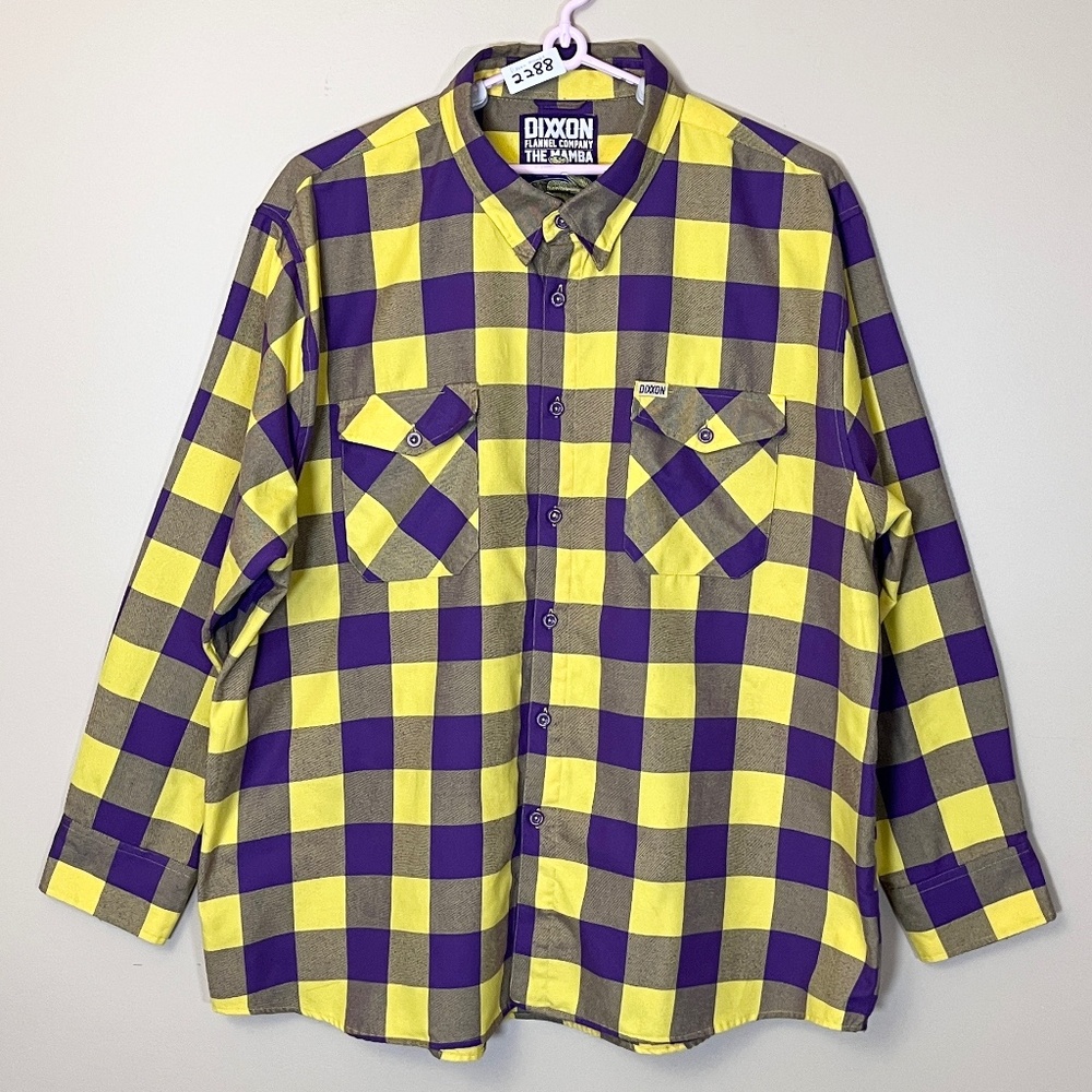 Dixxon Flannel The Mamba Kobe Bryant Long Sleeve Shirt - Men's Size 4XL - Yellow